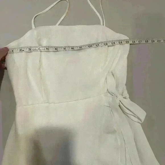 Altar’d State White Spaghetti Strap Dress Size Medium - Picture 4 of 6